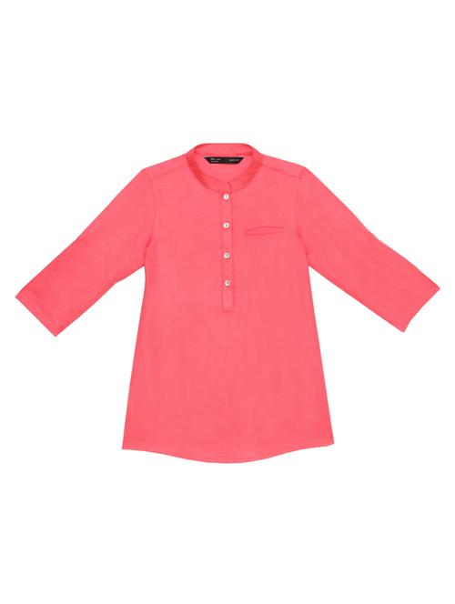 pink polyester kurta - 14815422 - Very Small Image - 1
