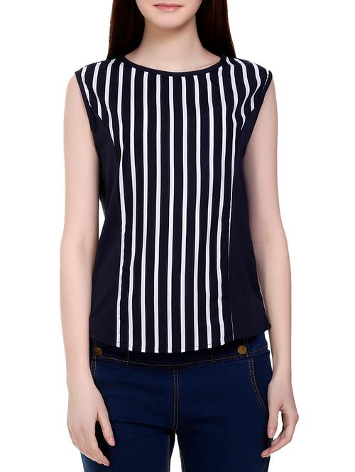 navy blue striped top - 14818195 - Very Small Image - 1
