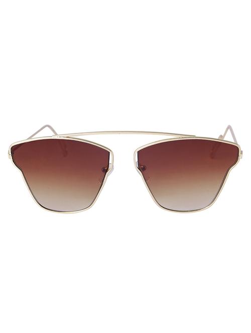 fast fox brown butterfly oversized sunglass - 14818456 - Very Small Image - 1