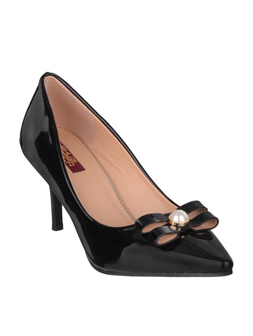 black fabric slip on pumps - 14847611 - Very Small Image - 1