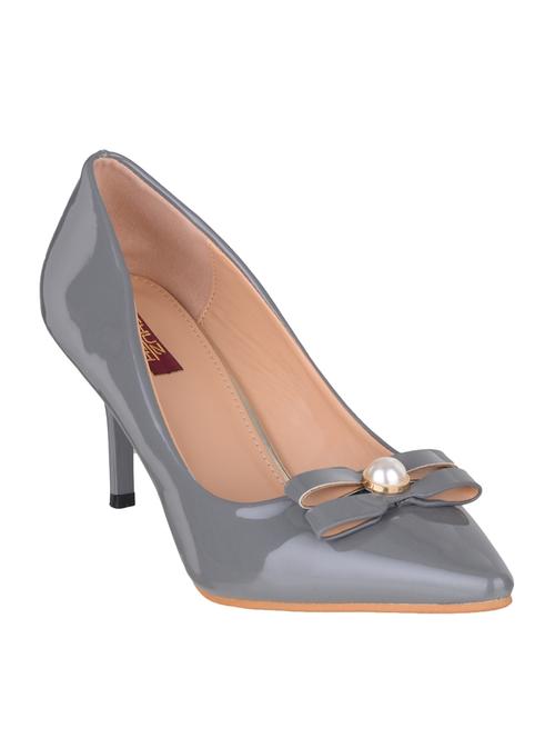 grey fabric slip on pumps - 14847614 - Very Small Image - 1