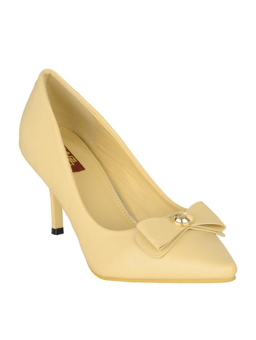 beige fabric slip on pumps - 14847615 - Very Small Image - 1