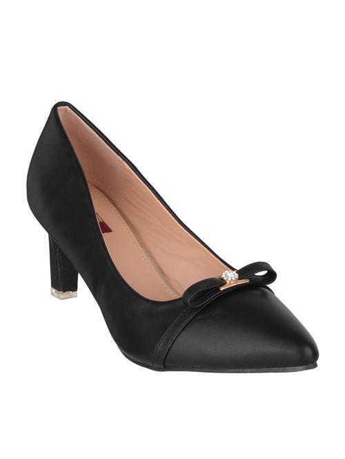 black fabric slip on pumps - 14847626 - Very Small Image - 1
