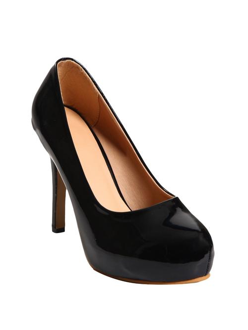 black sheet slip on pumps - 14847937 - Very Small Image - 1