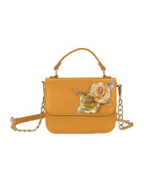 yellow leatherette sling bag - 14850711 - Very Small Image - 1
