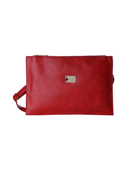 red leatherette regular sling bag - 14854951 - Very Small Image - 1