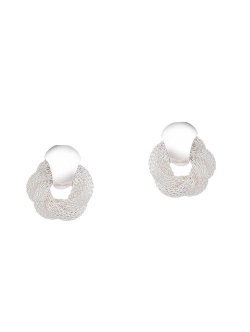 silver brass studs earring - 14858179 - Very Small Image - 1