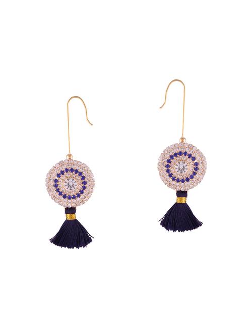 multi colored brass tassel earrings - 14860647 - Very Small Image - 1