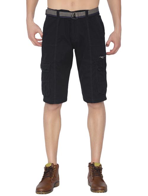navy blue cotton shorts - 14863603 - Very Small Image - 1
