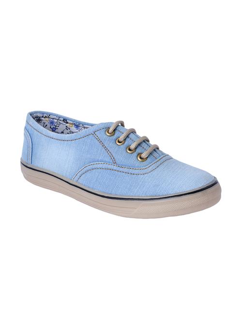 blue Denim lace up sneaker - 14870785 - Very Small Image - 1