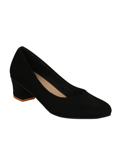 black faux leather slip on pumps - 14871895 - Very Small Image - 1