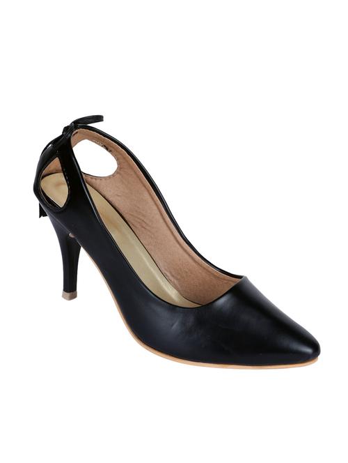 black pu slip on pumps - 14873015 - Very Small Image - 1