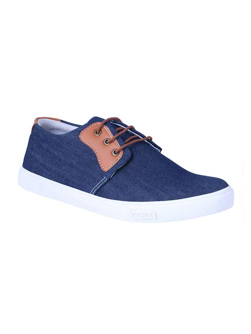 blue denim lace up sneaker - 14876014 - Very Small Image - 1