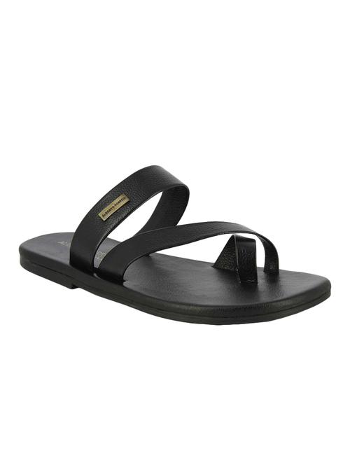 black leather slip on slipper - 14876392 - Very Small Image - 1
