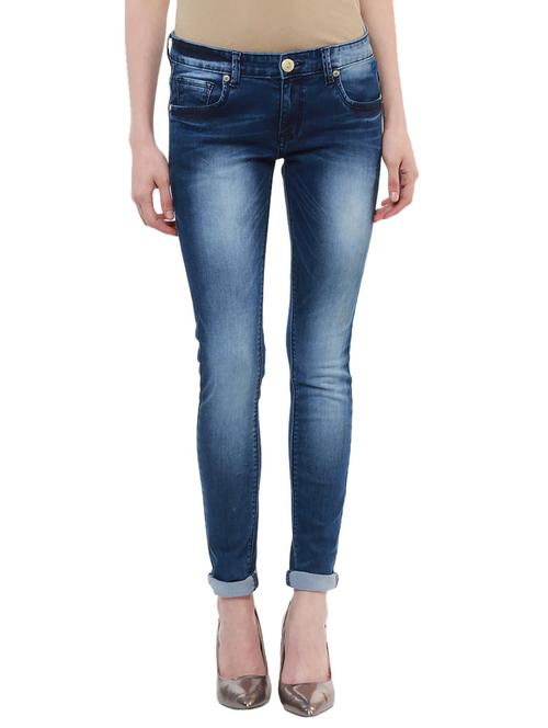 blue denim stone wash jeans - 14877432 - Very Small Image - 1