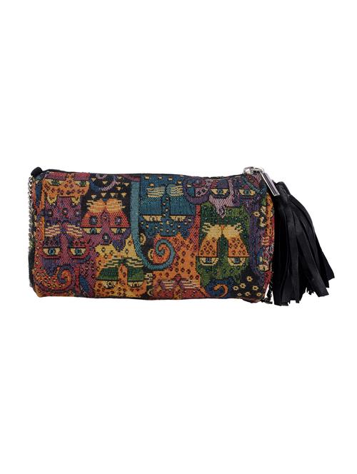 multi colored canvas regular clutch - 14886390 - Very Small Image - 1