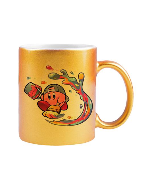 color splashing cartoon gold printed coffee mug - 14888657 - Very Small Image - 1