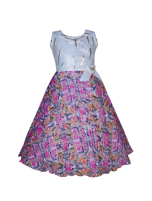 multi colored net party gown - 14893221 - Very Small Image - 1