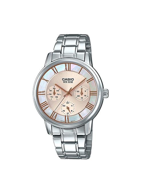 casio pink dial analog watch for women - a1246 - 14908038 - Very Small Image - 1