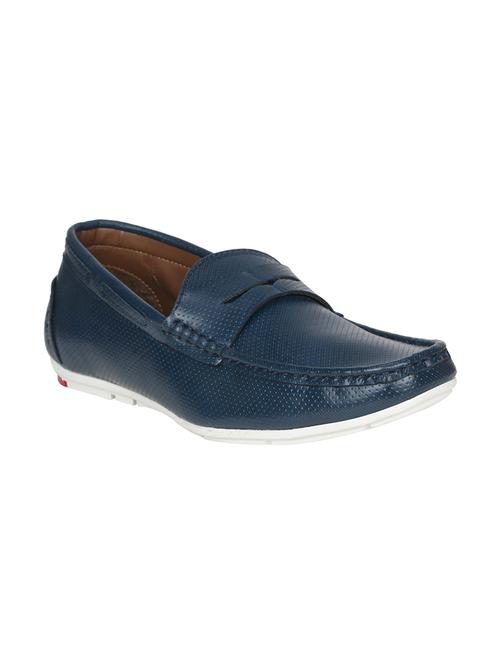 blue leatherette slip on loafer - 14911925 - Very Small Image - 1