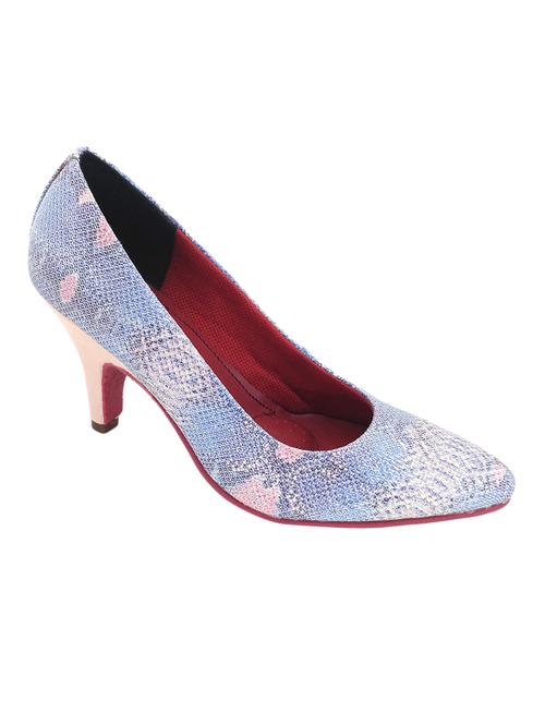 light blue fabric slip on pumps - 14915683 - Very Small Image - 1
