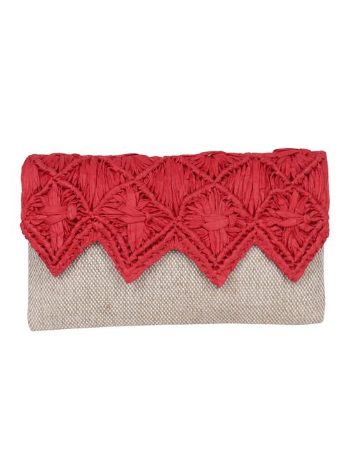 red cotton regular clutch - 14933548 - Very Small Image - 1