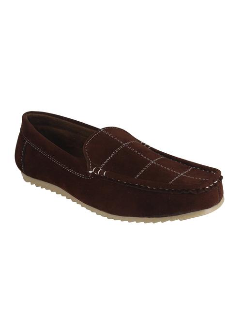 brown suede slip on loafer - 14948351 - Very Small Image - 1