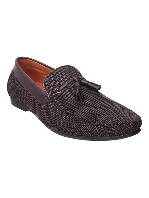 brown leatherette tassel slip on - 14952812 - Very Small Image - 1