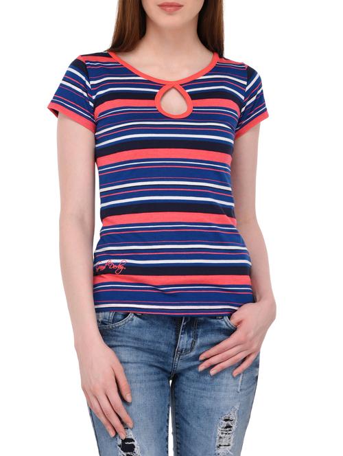 blue striped cotton top - 14968052 - Very Small Image - 1