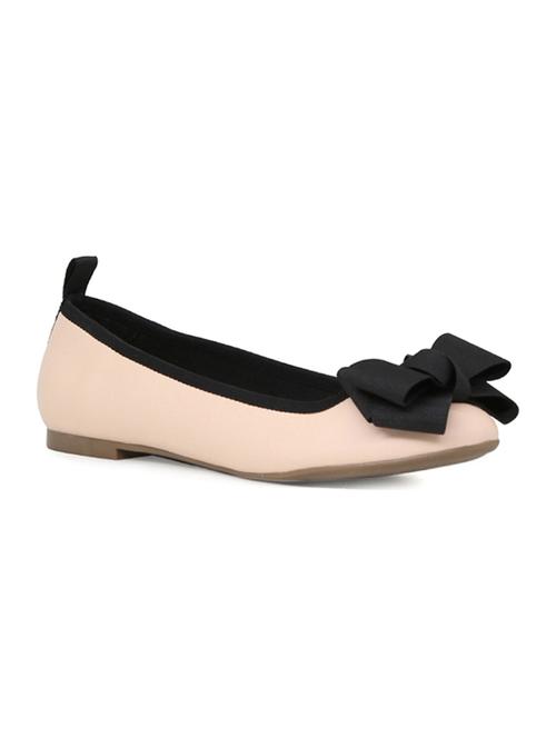 beige leatherette slip on ballerina - 14970977 - Very Small Image - 1