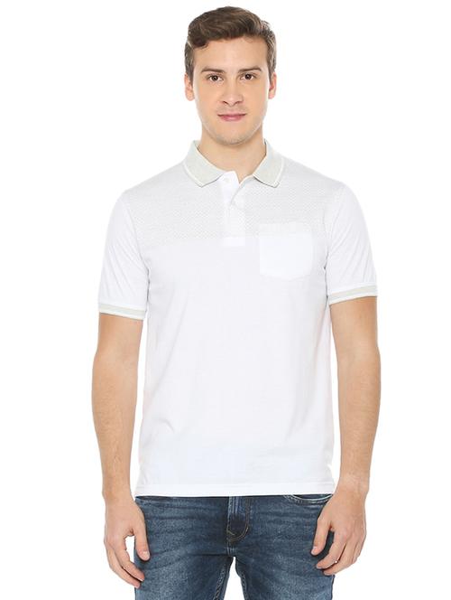 white cotton pocket t-shirt - 14991876 - Very Small Image - 1