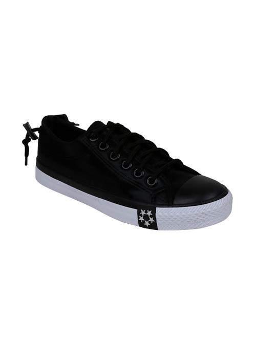 black canvas laceup sneakers - 14997695 - Very Small Image - 1