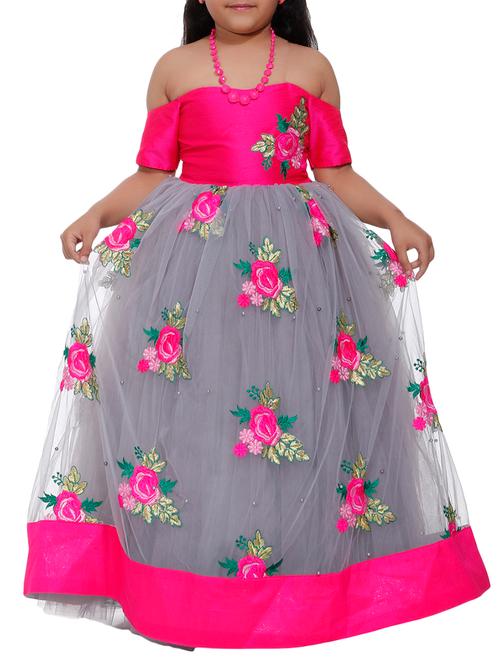 multi colored net gown - 14999101 - Very Small Image - 1