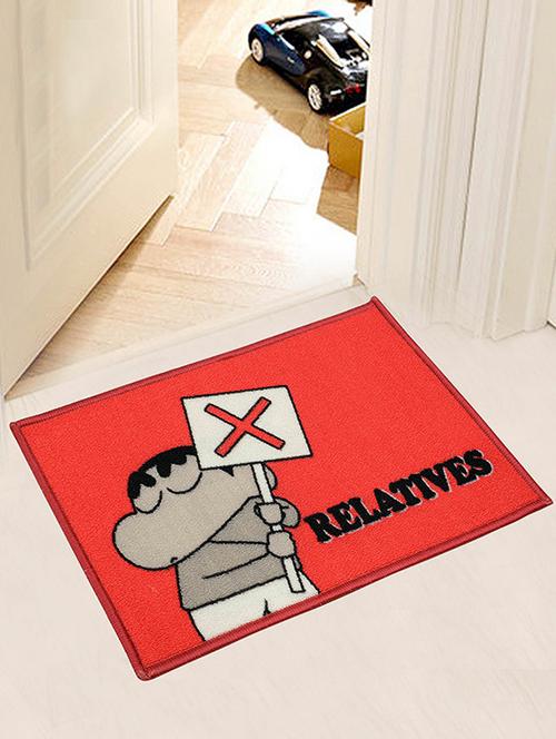 shinchan polyester printed anti slip door mat- 40x60 cm - 15000178 - Very Small Image - 1