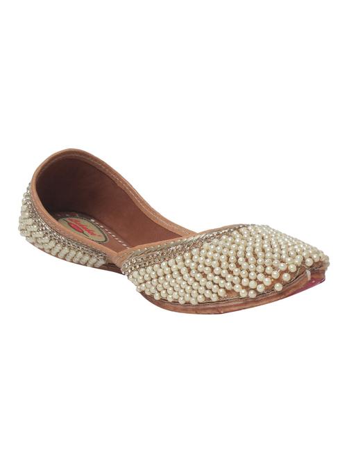 beige slip on jutis - 15008516 - Very Small Image - 1