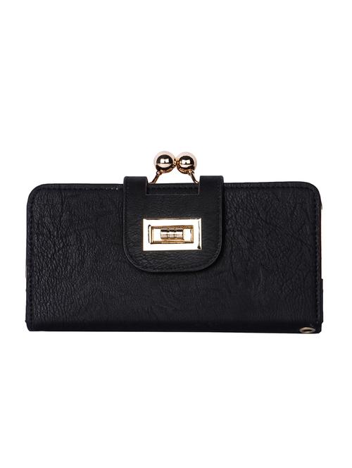 black leatherette wallet - 15016035 - Very Small Image - 1