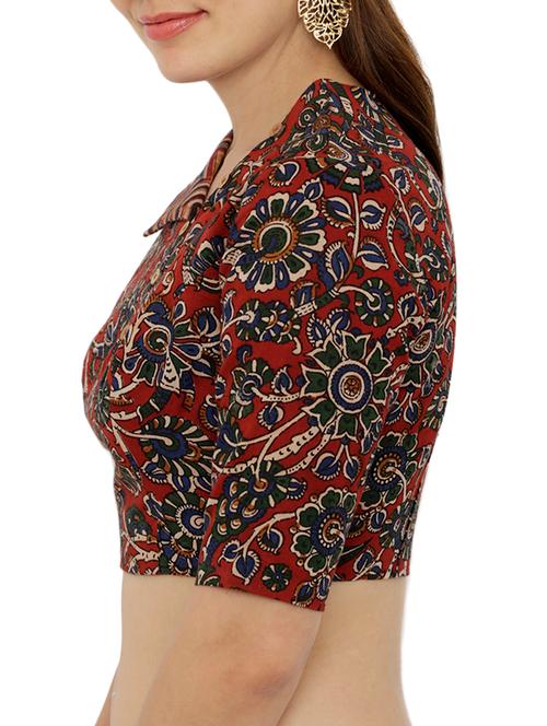 multi colored cotton printed blouse - 15025176 - Very Small Image - 1