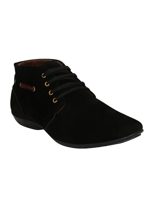 black synthetic low ankle boots - 15036817 - Very Small Image - 1