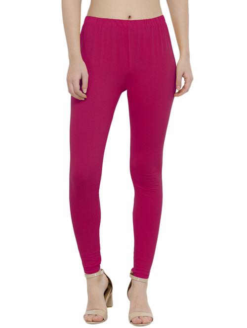 pink solid leggings - 15039678 - Very Small Image - 1