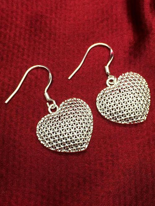 silver metal drop earrings - 15041208 - Very Small Image - 1