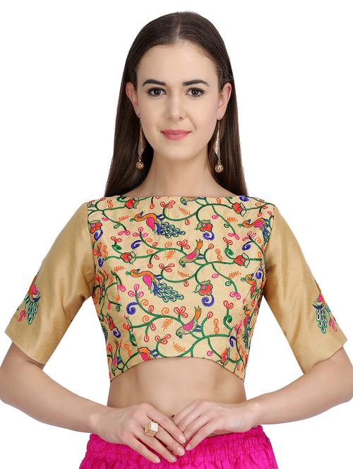 kaanchie nanggia yellow embroidered blouse - 15041922 - Very Small Image - 1
