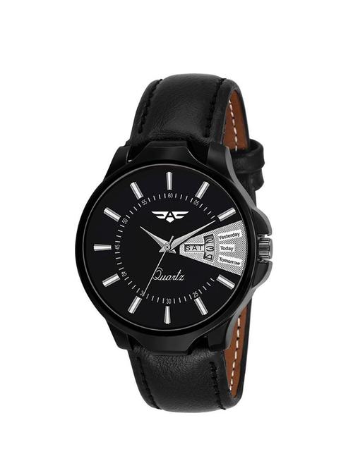 asgard analog black dial watch with day & date feature - 15044766 - Very Small Image - 1