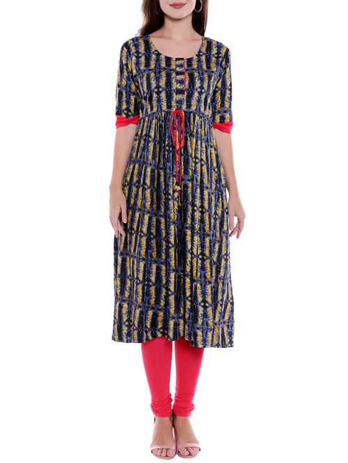drawcode flared kurta - 15047116 - Very Small Image - 1
