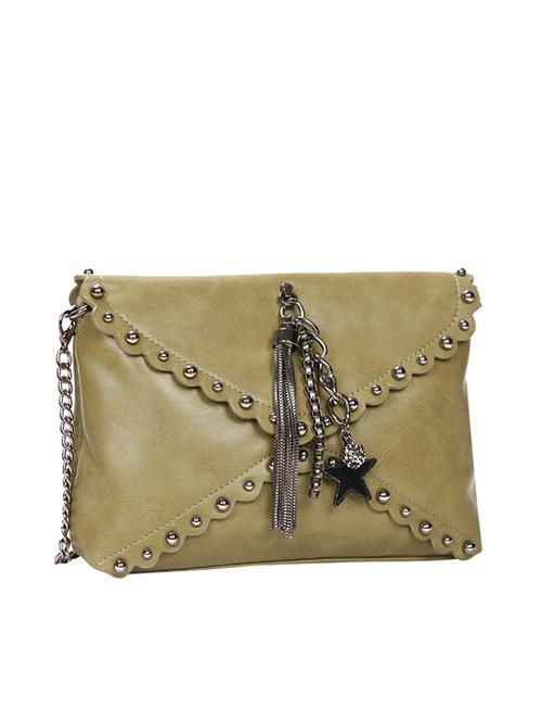 green leatherette regular sling bag - 15049721 - Very Small Image - 1