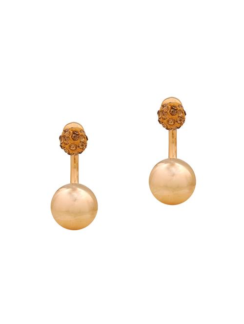 copper brass studs earring - 15079371 - Very Small Image - 1