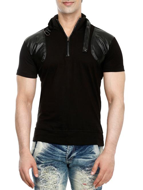 black cotton t-shirt - 15115271 - Very Small Image - 1