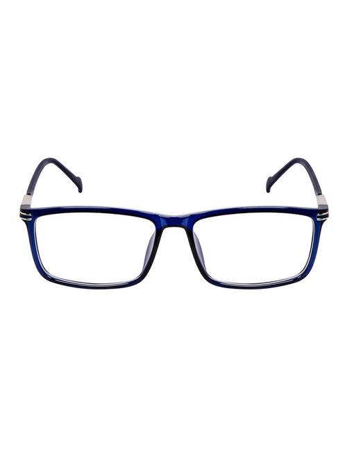 david blake blue rectangular half rim eyeglass - 15120188 - Very Small Image - 1
