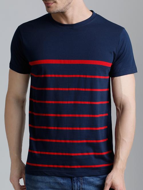 navy blue cotton t-shirt - 15136129 - Very Small Image - 1
