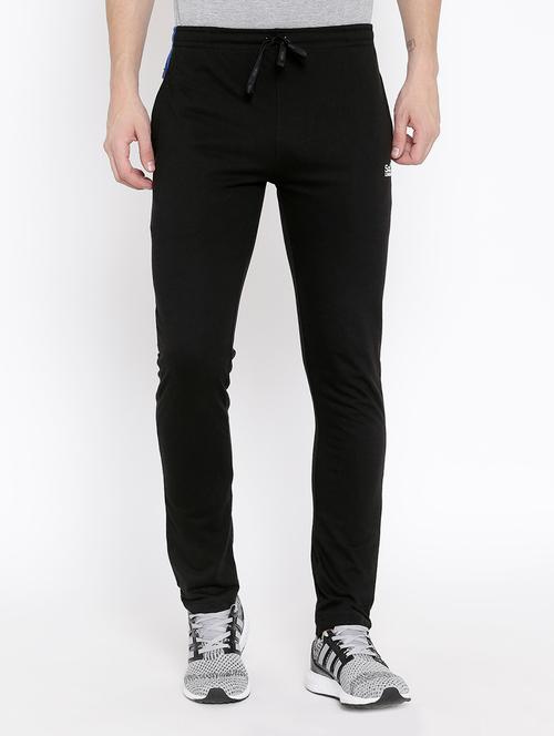 black cotton full length track pant - 15139518 - Very Small Image - 1