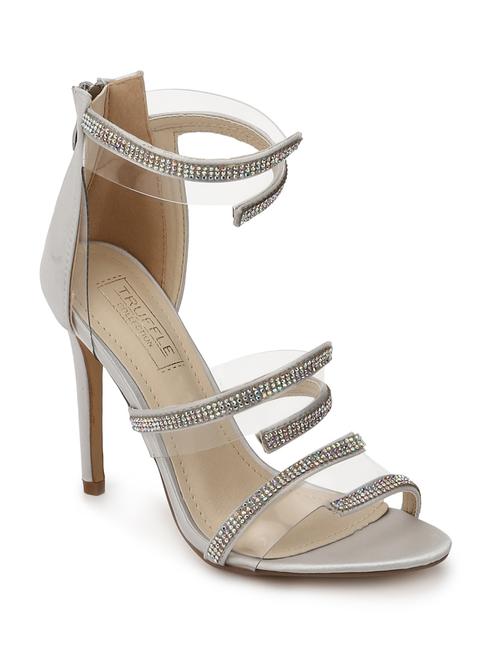 silver patent leather closed back sandals - 15144710 - Very Small Image - 1